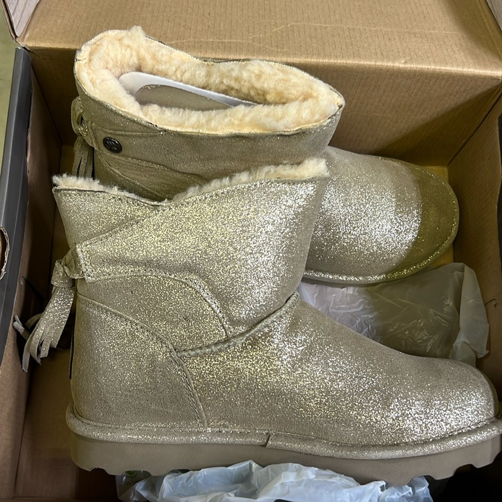 Bearpaw women’s natalia winter boot pewter size 8 new